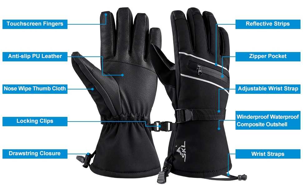 Features of snowboard gloves