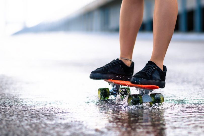 Can you skateboard in the rain