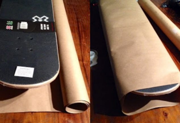 How To Gift Wrap A Skateboard