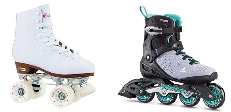 Roller Skates vs Rollerblades