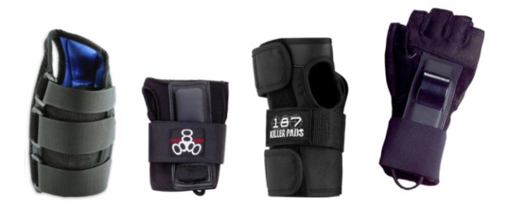 Different types of wrist guards