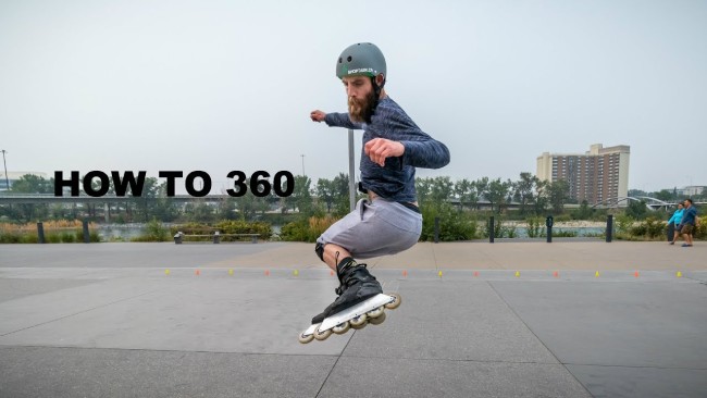 How to Spin on Roller Skates - 360° spin