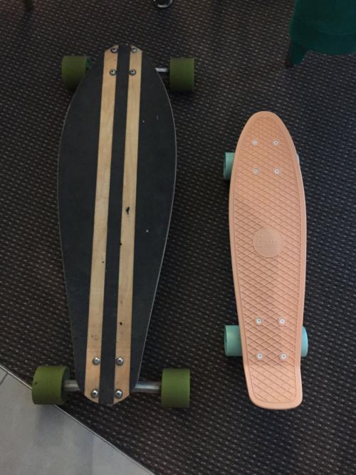 Shape of penny & skateboard