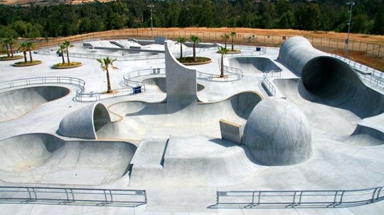 Use designated skateboarding areas